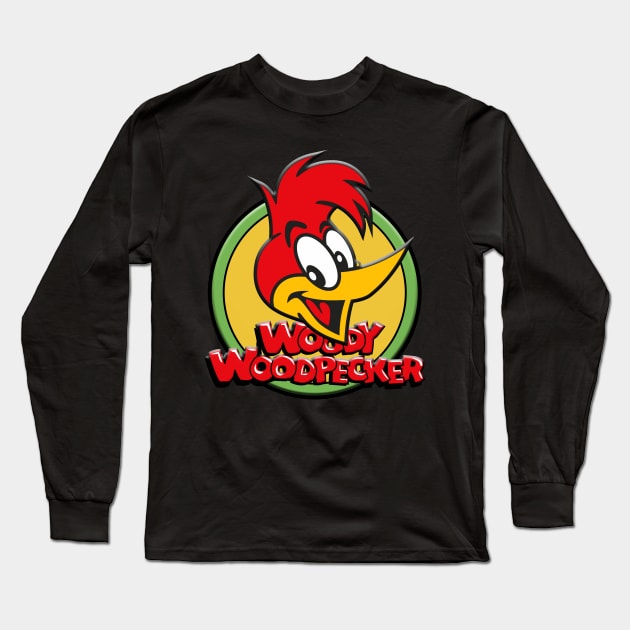 WOODY WOODPECKER Long Sleeve T-Shirt by hackercyberattackactivity